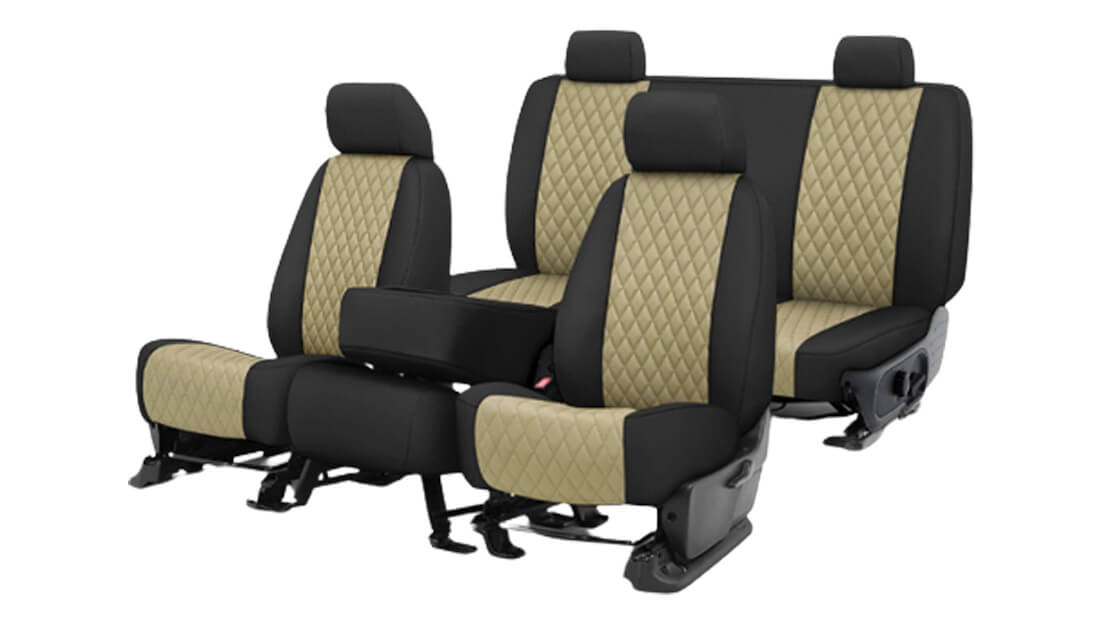 diamond quilted seat covers